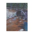 Trademark Fine Art Rusty Frentner 'Plain Air Culvert' Canvas Art, 35x47 ALI33233-C3547GG